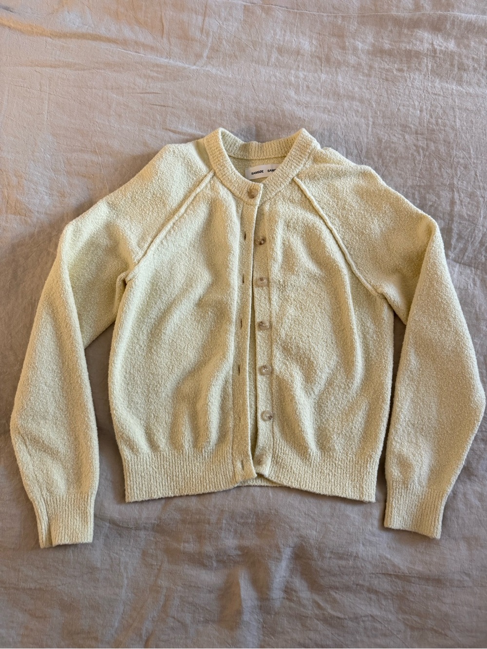 Samsoe Samsoe Cardigan Pear Sorbet (Yellow) Small